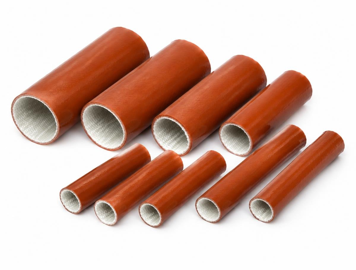 Silicone + Fibreglass Sleeves (FG4T2/2) — Silicone Cables supplied by Skyline